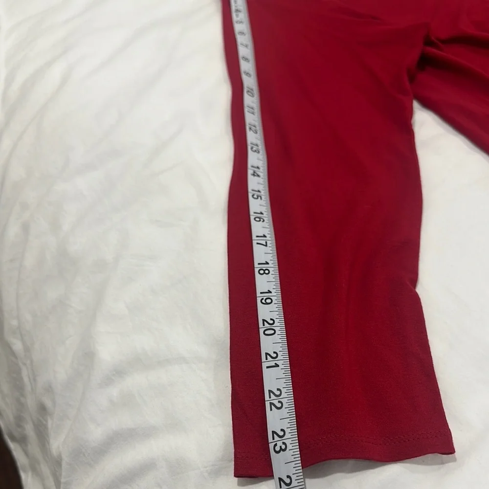 EUC | Elegant Red J Jill Draped Dress - Picture 8 of 8